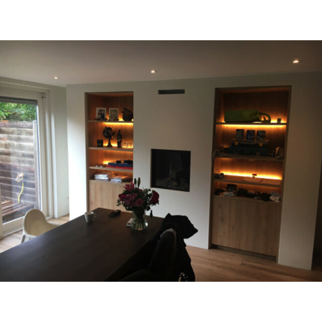 Wit LED profiel inclusief klikafdekking 16,8mm x 6,47mm - 01WIT