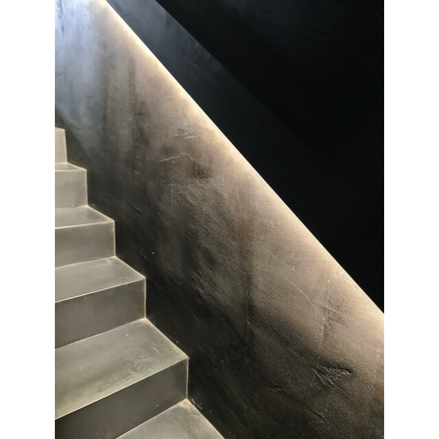 Zwart LED profiel inclusief afdekking 12mm x 12mm - SLIM200ZWART