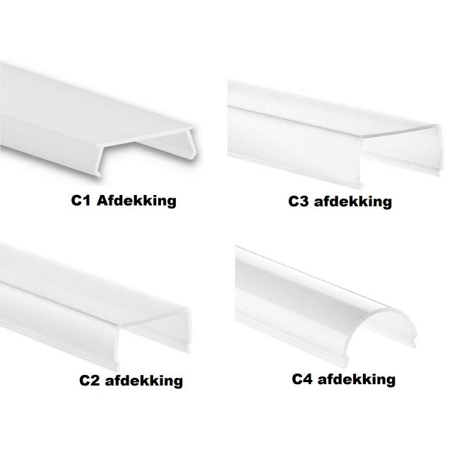 Zwart LED profiel 26.79mm x 26mm - XL06Zwart