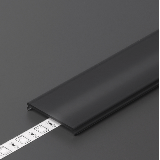 20 meter Losse LED profiel klikafdekking - Zwart - XL11ALU, XL11WIT, XL11ZWART