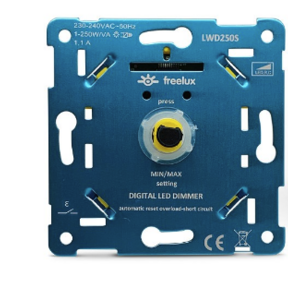 Universele LED dimmer - Fase afsnijding - EcoLogic led-dimmer Met naloop-, random- en tijdschakelklok/ scènefunctie