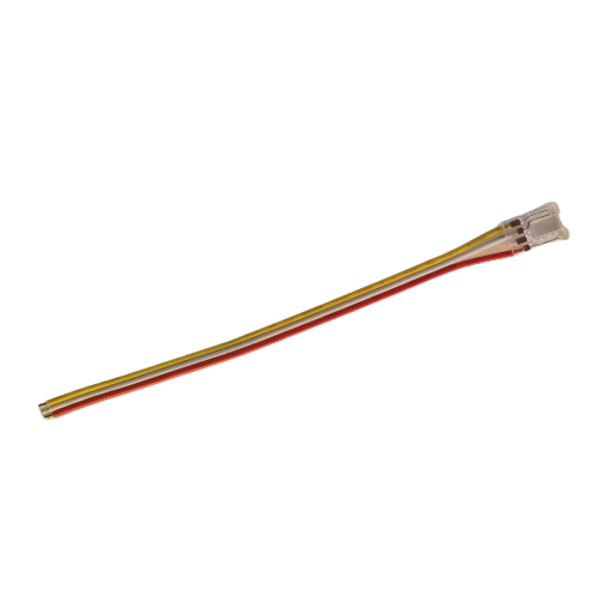 Luksus LED connectoren  Dual white COB LED strip connector 1 zijdig – soldeervrij – klik connector 10mm - IP20