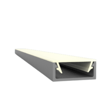 LED profiel inclusief klikafdekking 15mm x 6mm - 301ALU