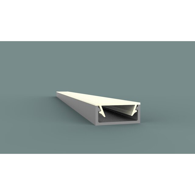 LED profiel inclusief klikafdekking 15mm x 6mm - 301ALU