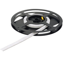 Led strip in siliconenslang, Häfele Loox5 led 2099 12 V 2-pol. (monochroom) straling naar de zijkant, voor groef 4 x 10 mm, 120 leds/m, 9,6 W/m, IP44