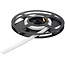 Havele Led strip in siliconenslang, Häfele Loox5 led 2099 12 V 2-pol. (monochroom) straling naar de zijkant, voor groef 4 x 10 mm, 120 leds/m, 9,6 W/m, IP44