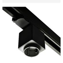 3- fase stekker voor in rail zwart