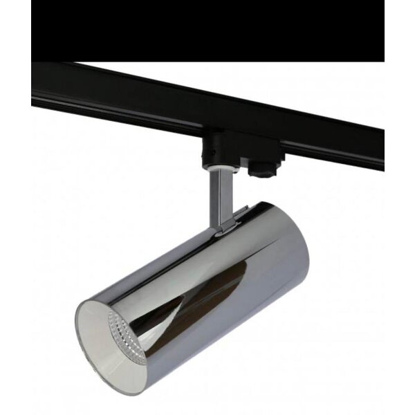 Luksus 3-fase LED 3- fase rail spot metallic zilver 19W 36° - KARLEY