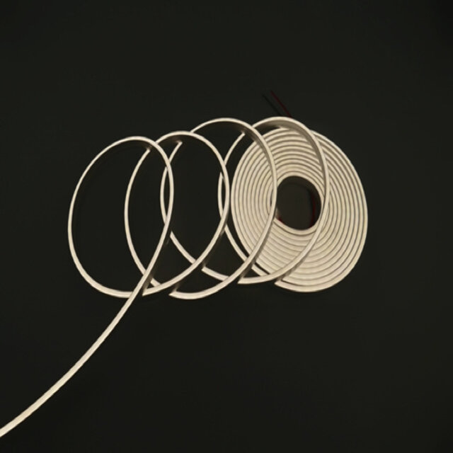 Mini Neon Flex LED strip 24 volt 4000 kelvin natuurlijk wit 10W 1100LM 4x8mm IP65