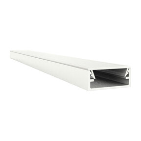 Wit LED profiel inclusief klikafdekking 15 x 6mm - 301WIT
