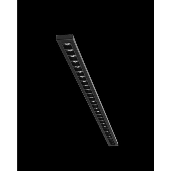 Luksus 3-fase LED 3-FASE instelbare lineaire LED lijn 56cm zwart 120 graden bundel - IRIS56ZWART