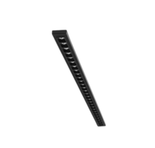 3-FASE instelbare lineaire LED lijn 56cm zwart 120 graden bundel - IRIS56ZWART