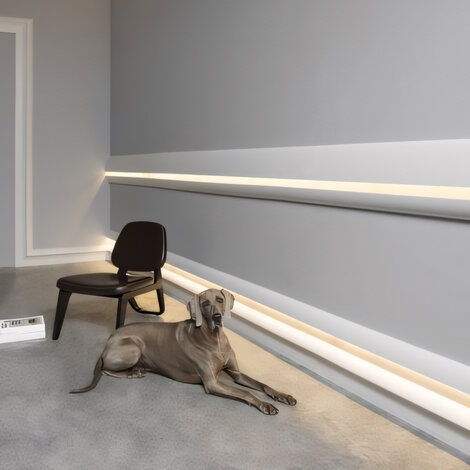 Sierlijsten voor wanden met LED verlichting