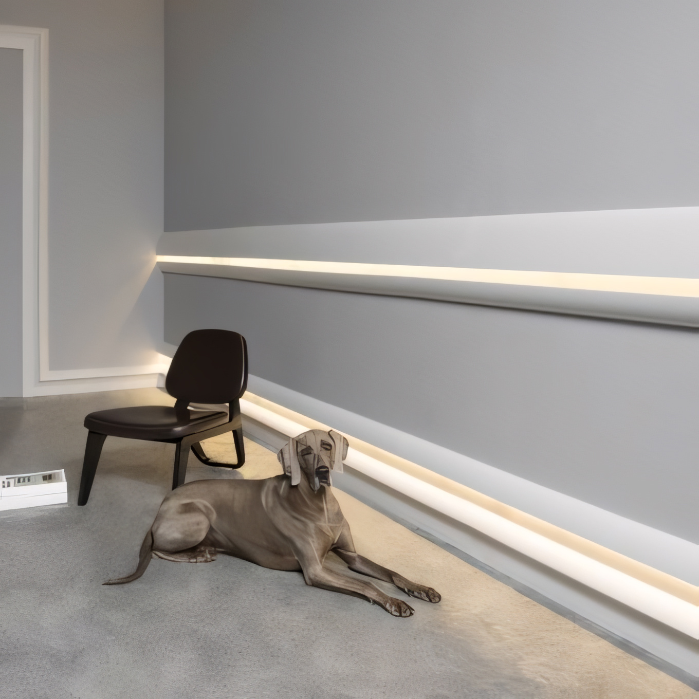 Sierlijsten voor wanden met LED verlichting