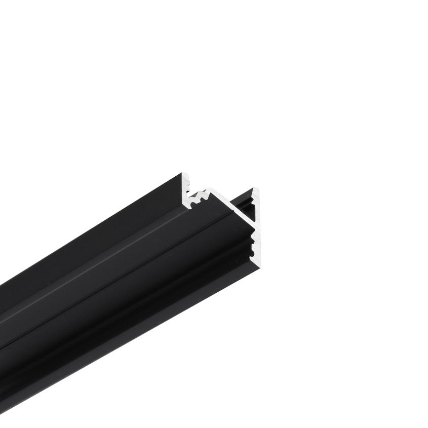 Zwart LED hoek profiel 2 meter - Nu inclusief gratis cover