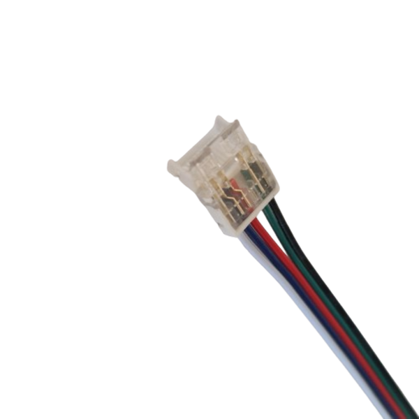 Luksus LED connectoren  RGBW/RGBWW COB LED strip connector 2 zijdig – soldeervrij – klik connector – 12mm