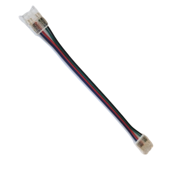 Luksus LED connectoren  RGBW/RGBWW COB LED strip connector 2 zijdig – soldeervrij – klik connector – 10mm