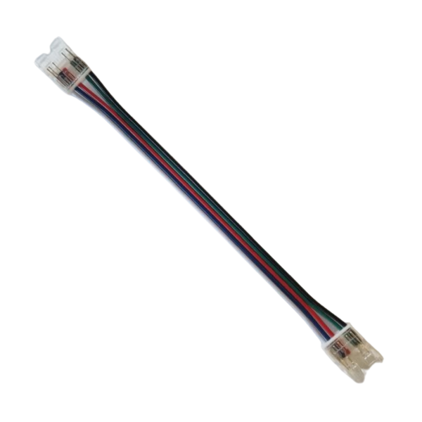 Luksus LED connectoren  RGBW/RGBWW COB LED strip connector 2 zijdig – soldeervrij – klik connector – 10mm