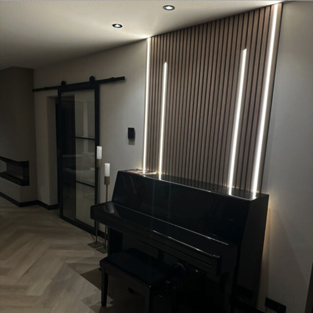 LED profiel inclusief afdekking 12mm x 12mm - SLIM200ALU