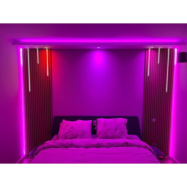 LED profiel inclusief afdekking 12mm x 12mm - SLIM200ALU