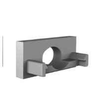 Eindkap met kabeldoorvoer - 301ALU