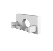 Eindkap met kabeldoorvoer - 301WIT