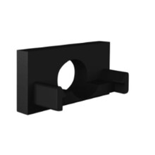 Eindkap met kabeldoorvoer - 301ZWART