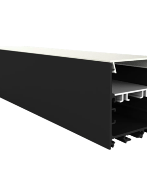 Zwart LED profiel inclusief klikafdekking 40mm x 50mm - XL340ZWART