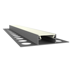 LED tegel en stuc profiel inclusief klikafdekking 58.04mm x 10,8mm - STUC400
