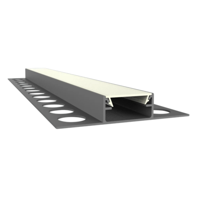 LED tegel en stuc profiel inclusief klikafdekking 58.04mm x 10,8mm - STUC400