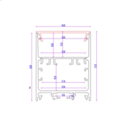Zwart LED profiel inclusief klikafdekking 40mm x 50mm - XL340ZWART