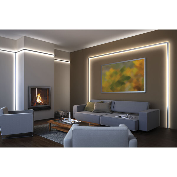 Luksus LED strips PRO LUMEN COB LED strip warm wit 3000K 14W 2500LM 512 LED’s p/m 24VDC IP20 - 5 meter