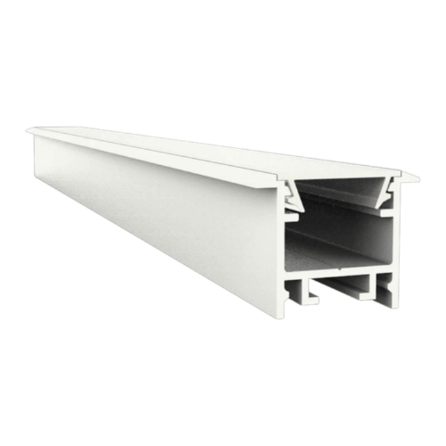 Wit LED inbouw profiel inclusief klikafdekking 15mm x 15.69mm - 303WIT
