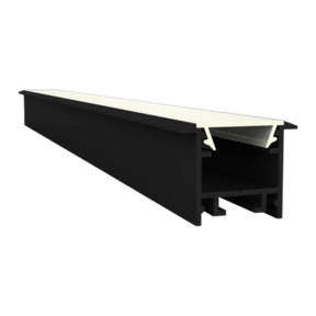 Zwart LED inbouw profiel inclusief klikafdekking 15mm x 15.69mm - 303ZWART