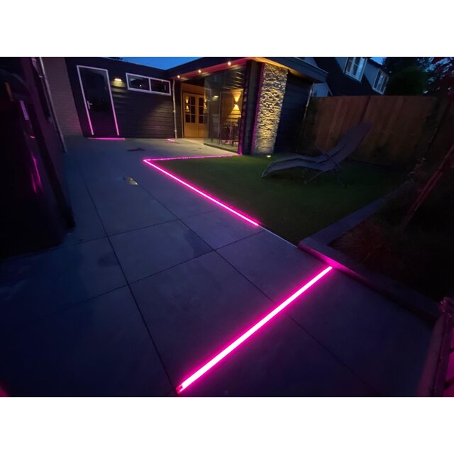 Waterdichte RGBWW LED strip 19.2W 890LM 60LED 24VDC IP65 - 5 meter