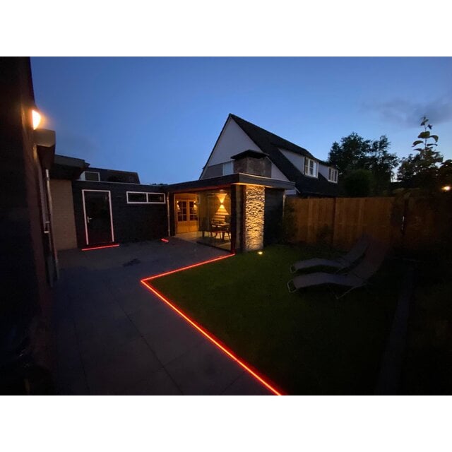 Waterdichte RGBWW LED strip 19.2W 890LM 60LED 24VDC IP65 - 5 meter