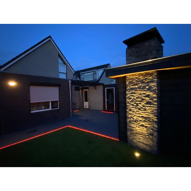 Waterdichte RGBWW LED strip 19.2W 890LM 60LED 24VDC IP65 - 5 meter