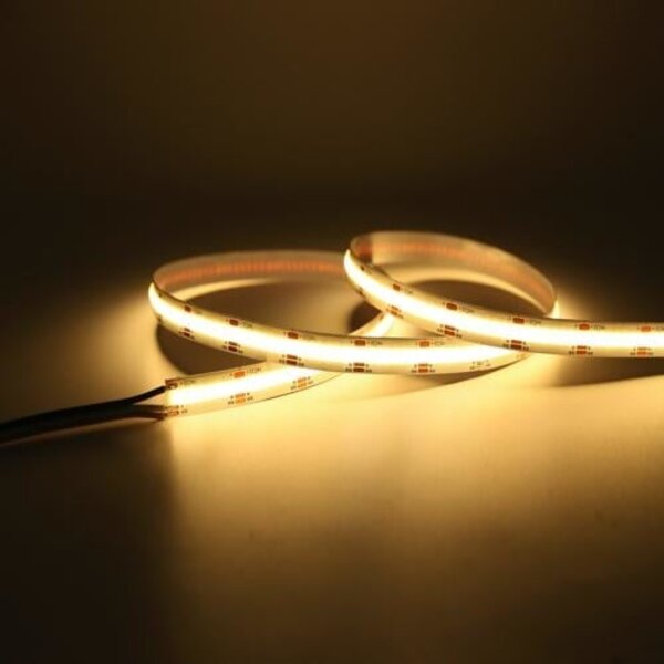 Luksus LED strips BASIC COB LED strip warm wit 3000K 8W 800LM 480 LED’s p/m 24VDC IP20 - 5 meter