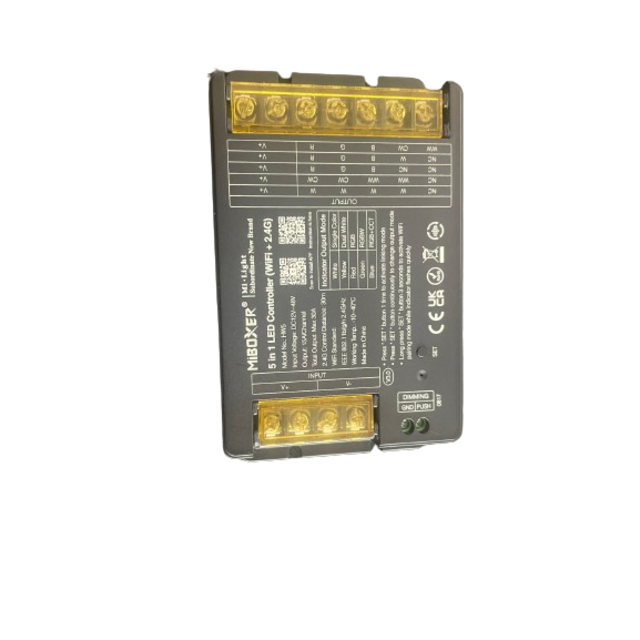 Professionele 30 ampere LED controller 5 in 1 - Single Color/Dual White/RGB/RGBW/RGBWW/RGBCCT LED strips 12-24-48v - HW5