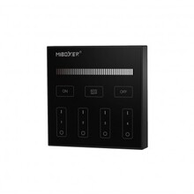 Zwarte LED wanddimmer voor enkel kleurige LED – Draadloos - B1-B