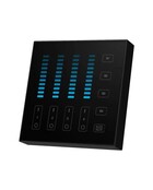 Zwarte LED wanddimmer voor enkel kleurige LED – Draadloos - B5-B