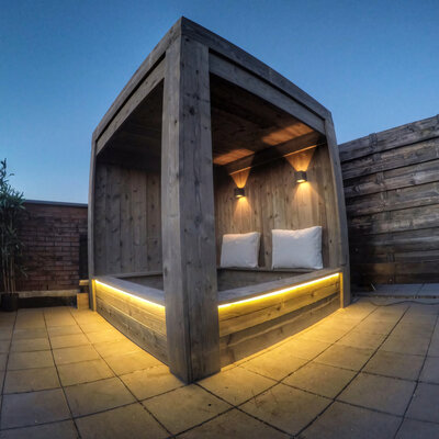 Verlichting in overkappingen en tuinkamers