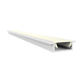 Wit LED inbouw profiel inclusief klikafdekking 15mm x 6mm - 308WIT