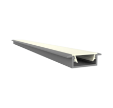 LED inbouw profiel inclusief opaal klikafdekking 15mm x 6mm - 308ALU