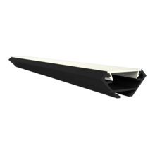 Zwart LED hoekprofiel inclusief afdekking 27.05 x 12.35 mm - 323ZWART