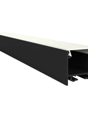 Zwart LED profiel inclusief klikafdekking 15mm x 15,69mm - 302ZWART