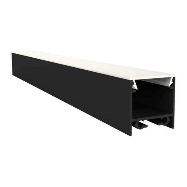Luksus LED profielen Zwart LED profiel inclusief klikafdekking 15mm x 15,69mm - 302ZWART