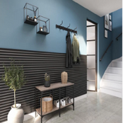 Zwarte Akoestische wandpaneel 260 x 30 cm  - 2 stuks