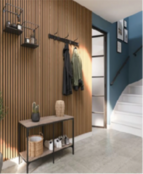 Akoestische wandpaneel 260 x 30 cm  - bronze eiken - 2 stuks