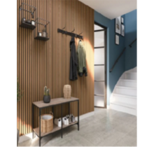 Akoestische wandpaneel 260 x 30 cm  - bronze eiken - 2 stuks